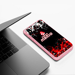 Чехол iPhone XS Max матовый Super mario брызги красок, цвет: 3D-баблгам — фото 2