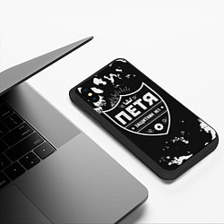 Чехол iPhone XS Max матовый Петя ЗАЩИТНИК Милитари, цвет: 3D-черный — фото 2
