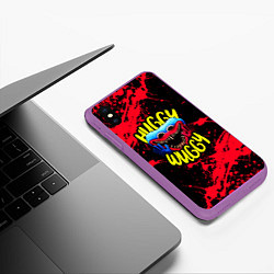 Чехол iPhone XS Max матовый ПЕРСОНАЖ HAGGY WAGGY ХАГГИ ВАГГИ, цвет: 3D-фиолетовый — фото 2
