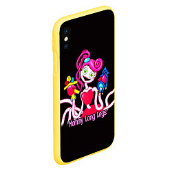 Чехол iPhone XS Max матовый POPPY PLAYTIME Mommy long legs, цвет: 3D-желтый — фото 2