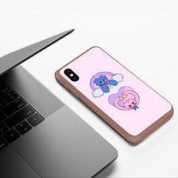 Чехол iPhone XS Max матовый POPPY PLAYTIME - KISSY MISSY - HAGGY WAGGY, цвет: 3D-коричневый — фото 2