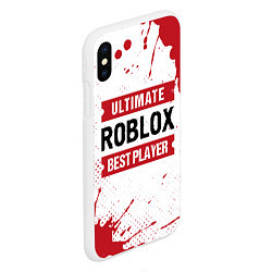 Чехол iPhone XS Max матовый Roblox Ultimate, цвет: 3D-белый — фото 2