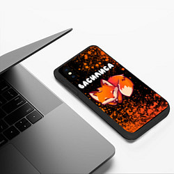 Чехол iPhone XS Max матовый Василиса ЛИСИЧКА Краска, цвет: 3D-черный — фото 2