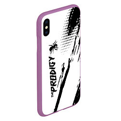 Чехол iPhone XS Max матовый The prodigy - логотип, цвет: 3D-фиолетовый — фото 2