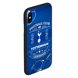 Чехол iPhone XS Max матовый Tottenham FC 1, цвет: 3D-черный — фото 2