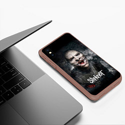 Чехол iPhone XS Max матовый Slipknot - The Gray Chapter - Corey Taylor, цвет: 3D-коричневый — фото 2