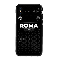 Чехол iPhone XS Max матовый Roma Форма Champions, цвет: 3D-черный