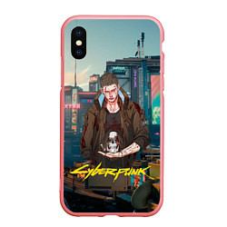 Чехол iPhone XS Max матовый Vi сyberpunk 2077, цвет: 3D-баблгам