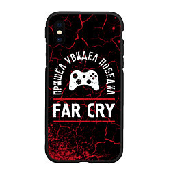 Чехол iPhone XS Max матовый Far Cry Победил, цвет: 3D-черный