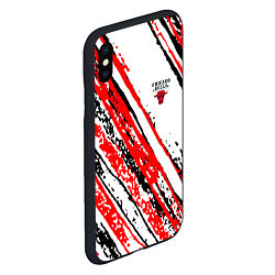 Чехол iPhone XS Max матовый CHICAGO BULLS ЧИКАГО БУЛЛС, цвет: 3D-черный — фото 2