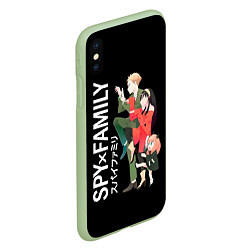 Чехол iPhone XS Max матовый Spy Family Семья Шпиона, цвет: 3D-салатовый — фото 2