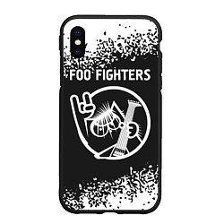 Чехол iPhone XS Max матовый Foo Fighters КОТ Арт, цвет: 3D-черный