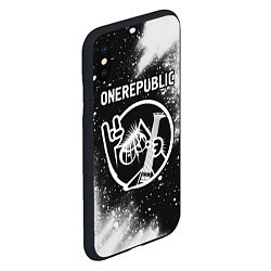 Чехол iPhone XS Max матовый OneRepublic - КОТ - Краска, цвет: 3D-черный — фото 2