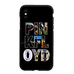 Чехол iPhone XS Max матовый PINK FLOYD АЛЬБОМЫ, цвет: 3D-черный