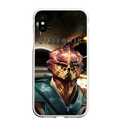 Чехол iPhone XS Max матовый STELLARIS СТЕЛЛАРИС, цвет: 3D-белый