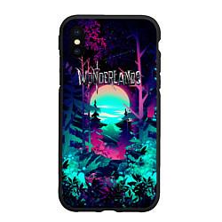 Чехол iPhone XS Max матовый WONDERLANDS Легендарный Лес, цвет: 3D-черный