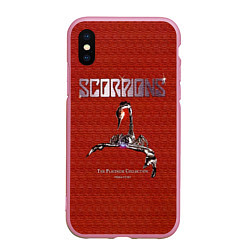 Чехол iPhone XS Max матовый The Platinum Collection - Scorpions, цвет: 3D-розовый