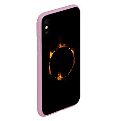 Чехол iPhone XS Max матовый Знак тьмы из Dark Souls, цвет: 3D-розовый — фото 2