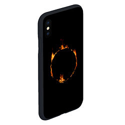 Чехол iPhone XS Max матовый Знак тьмы из Dark Souls, цвет: 3D-черный — фото 2