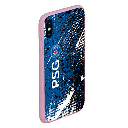 Чехол iPhone XS Max матовый Псж краска, цвет: 3D-розовый — фото 2