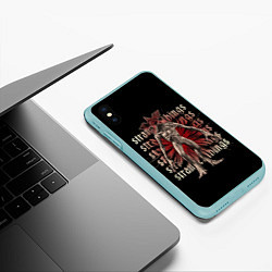 Чехол iPhone XS Max матовый DEMOGORGON FOCUS ST ОСД, цвет: 3D-мятный — фото 2