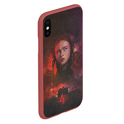 Чехол iPhone XS Max матовый Max Mayfield, цвет: 3D-красный — фото 2