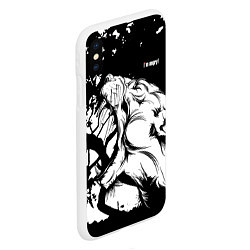 Чехол iPhone XS Max матовый Im angry!, цвет: 3D-белый — фото 2