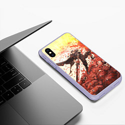 Чехол iPhone XS Max матовый BERSERK ГАТС РУНА спина, цвет: 3D-светло-сиреневый — фото 2