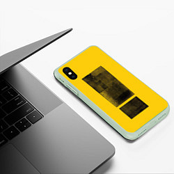 Чехол iPhone XS Max матовый Attention Attention - Shinedown, цвет: 3D-салатовый — фото 2