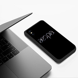 Чехол iPhone XS Max матовый AESPA, цвет: 3D-черный — фото 2