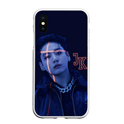 Чехол iPhone XS Max матовый JUNGKOOK PROOF BTS, цвет: 3D-белый