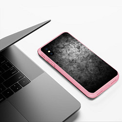 Чехол iPhone XS Max матовый Потертая текстура, цвет: 3D-баблгам — фото 2
