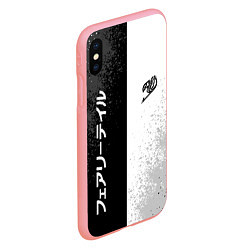 Чехол iPhone XS Max матовый FAIRY TAIL BLACK AND WHITE LOGO, цвет: 3D-баблгам — фото 2