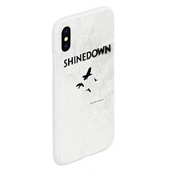 Чехол iPhone XS Max матовый The Sound of Madness - Shinedown, цвет: 3D-белый — фото 2