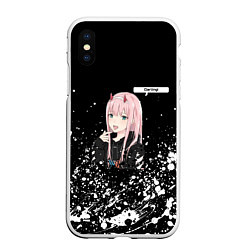 Чехол iPhone XS Max матовый ZERO TWO DARLING, цвет: 3D-белый