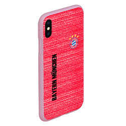 Чехол iPhone XS Max матовый BAYERN MUNCHEN БАВАРИЯ football club, цвет: 3D-розовый — фото 2