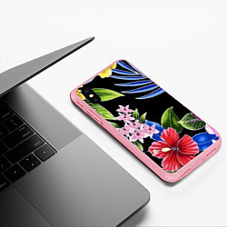 Чехол iPhone XS Max матовый Floral vanguard composition Летняя ночь Fashion tr, цвет: 3D-баблгам — фото 2