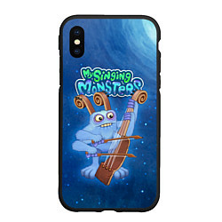 Чехол iPhone XS Max матовый My singing monsters СМЫЧОРОГ Bowgart, цвет: 3D-черный