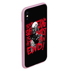 Чехол iPhone XS Max матовый Очень странные дела Векна, цвет: 3D-розовый — фото 2