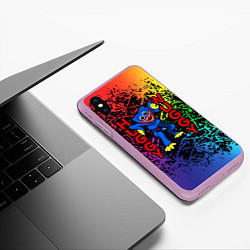 Чехол iPhone XS Max матовый Хагги Вагги: Haggy Waggy, цвет: 3D-сиреневый — фото 2