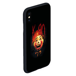 Чехол iPhone XS Max матовый KoЯn Korn обложка, цвет: 3D-черный — фото 2
