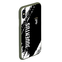 Чехол iPhone XS Max матовый Fc juventus фс ювентус, цвет: 3D-темно-зеленый — фото 2