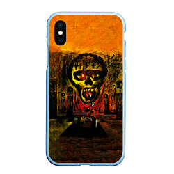 Чехол iPhone XS Max матовый Seasons In The Abyss - Slayer, цвет: 3D-голубой