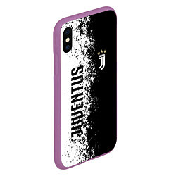 Чехол iPhone XS Max матовый Juventus ювентус 2019, цвет: 3D-фиолетовый — фото 2