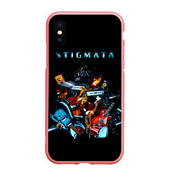 Чехол iPhone XS Max матовый Acoustic & Drive - Stigmata, цвет: 3D-баблгам