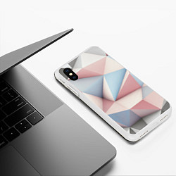 Чехол iPhone XS Max матовый Светлый кибер-панк, цвет: 3D-белый — фото 2