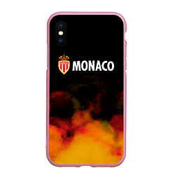Чехол iPhone XS Max матовый Monaco монако туман, цвет: 3D-розовый