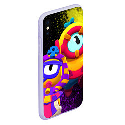 Чехол iPhone XS Max матовый Otis Pharaotis, цвет: 3D-светло-сиреневый — фото 2