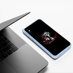 Чехол iPhone XS Max матовый METAL GEAR RISING: REVENGEANCE, цвет: 3D-голубой — фото 2