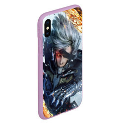 Чехол iPhone XS Max матовый Metal Gear Rising: Revengeance, цвет: 3D-сиреневый — фото 2